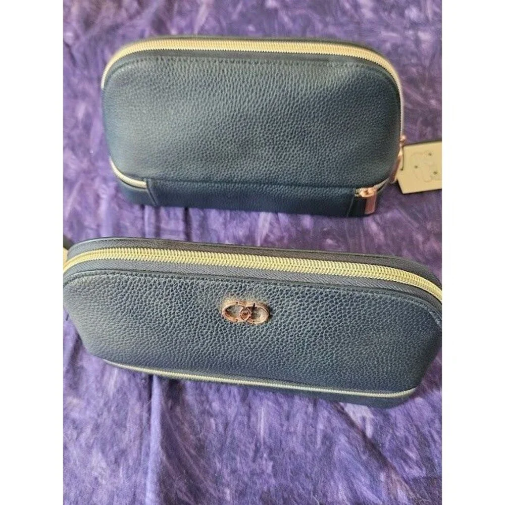 Caboodles Jewelry Storage & Cosmetic Organizer Travel Makeup Bag Navy Blue NWT